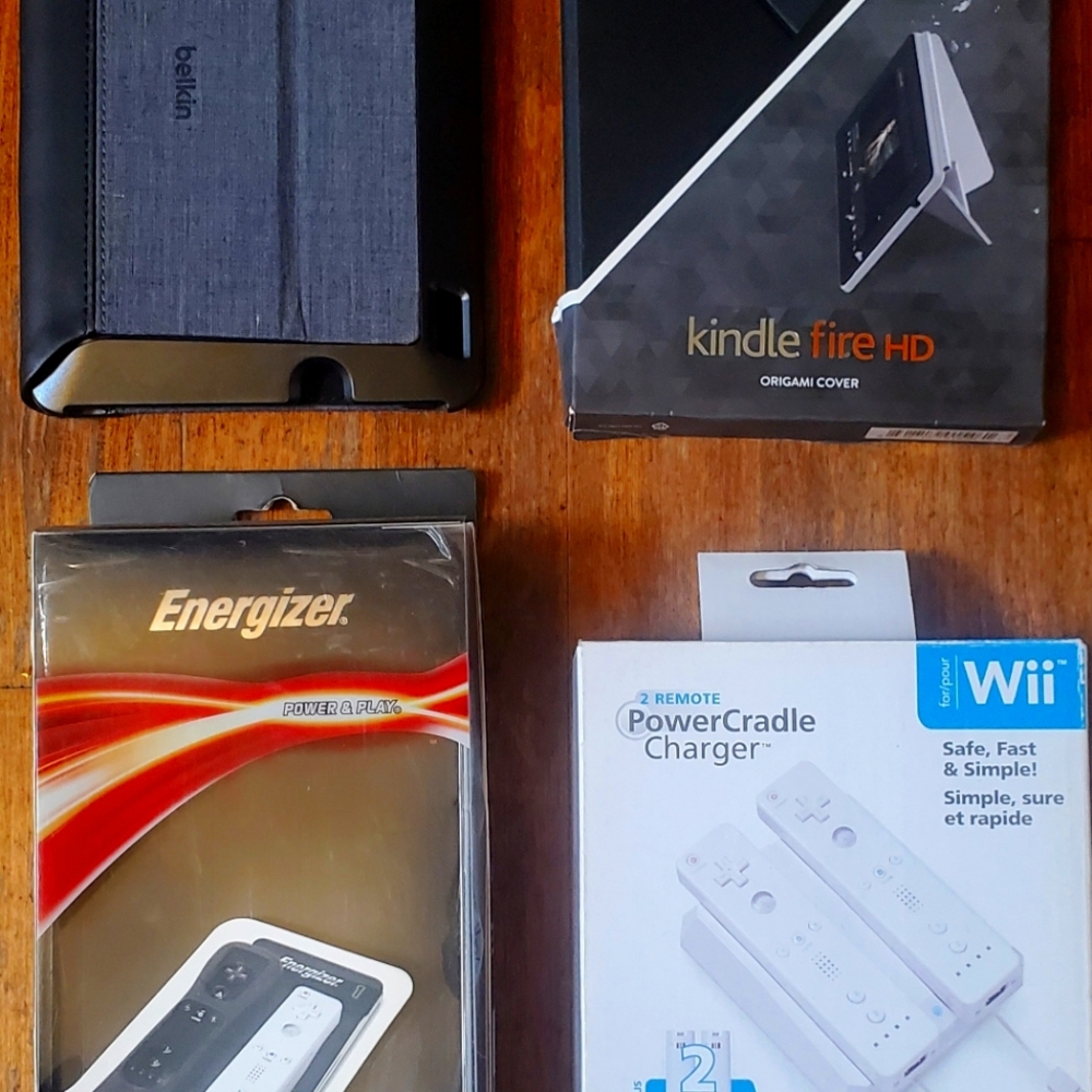 Wii Charging Systems & Kindle case covers